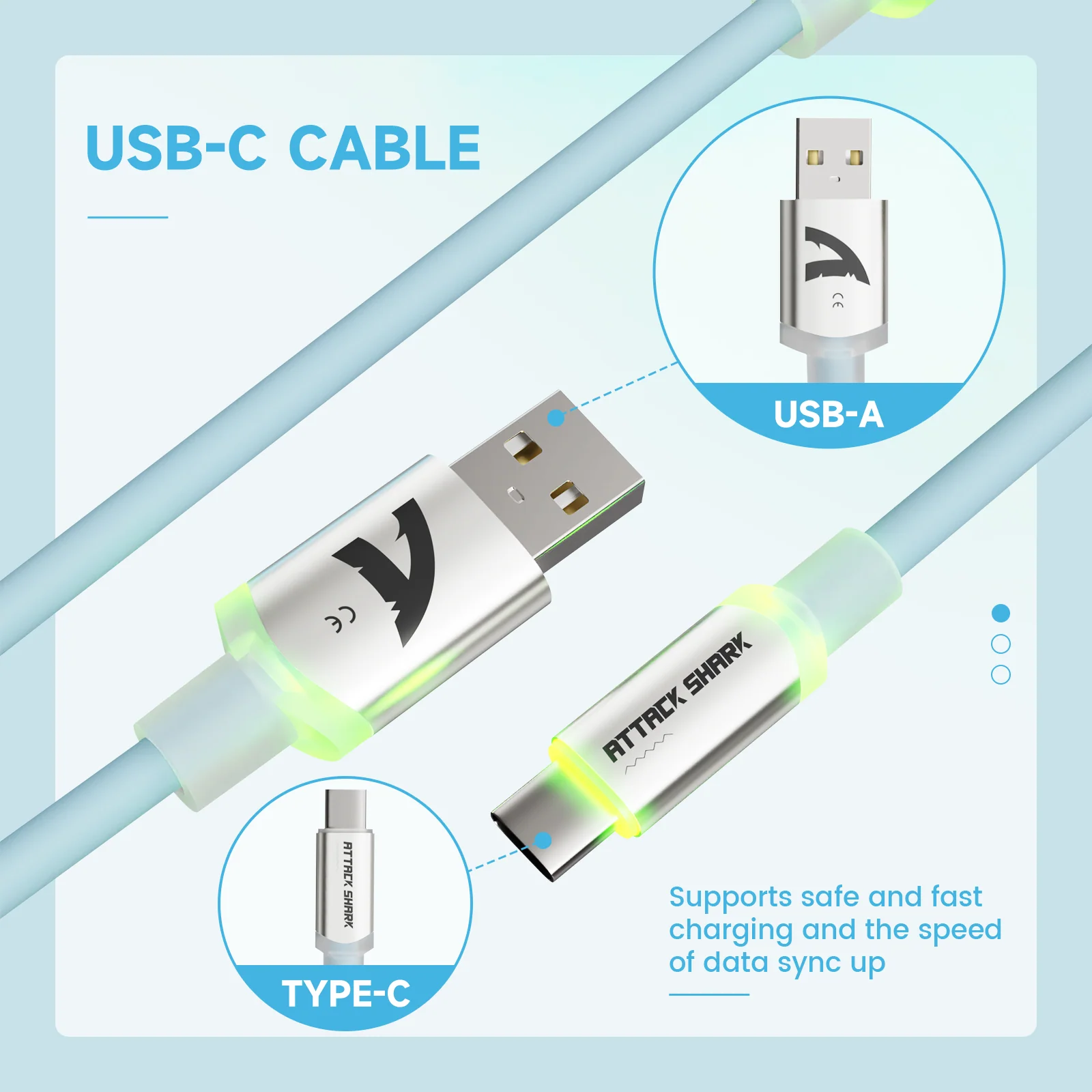 ATTACK SHARK C01Ultra Custom Aviator Cable for 8KHz Magnetic Keyboard - Image 75