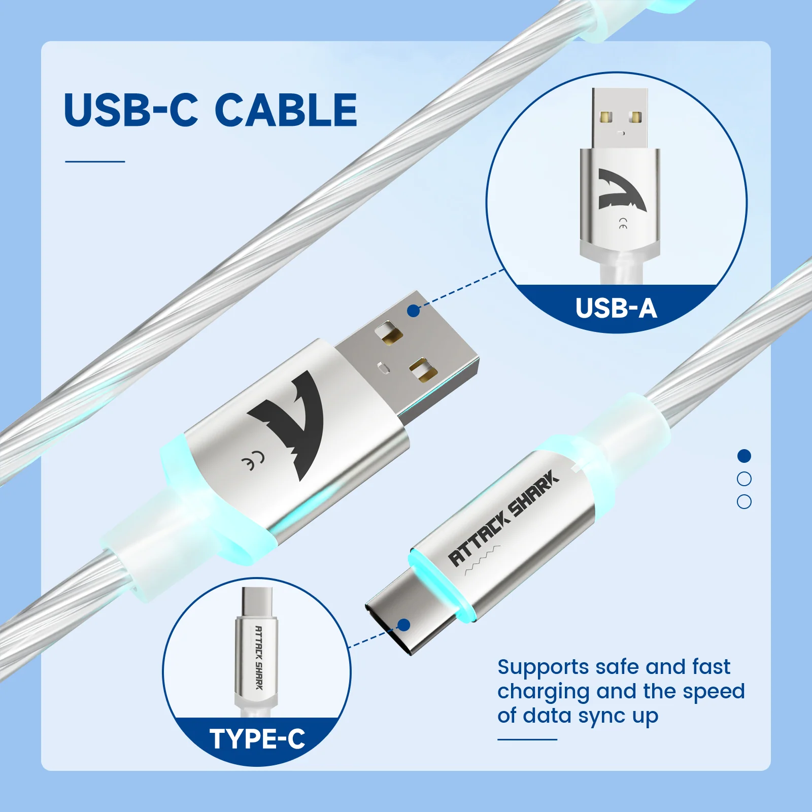ATTACK SHARK C01Ultra Custom Aviator Cable for 8KHz Magnetic Keyboard - Image 85