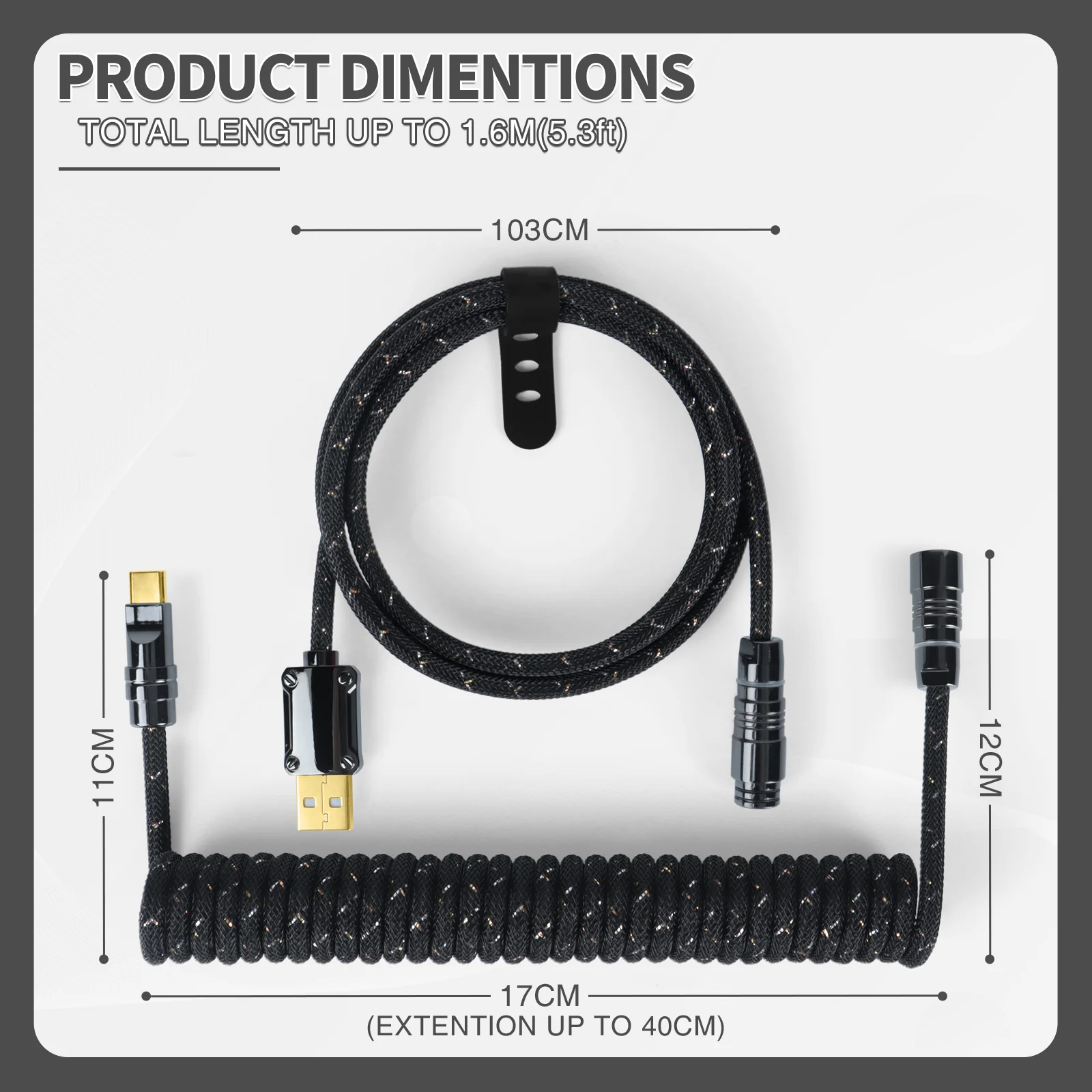 ATTACK SHARK C05 Coiled Cable - Image 12