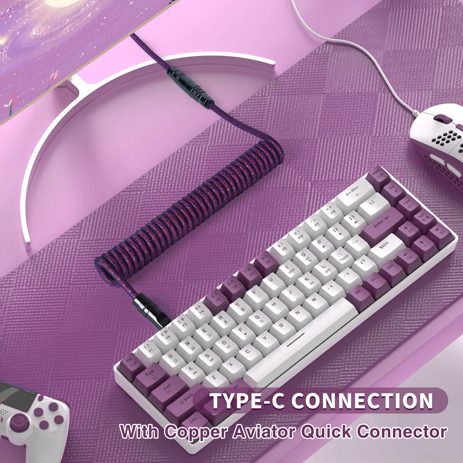 ATTACK SHARK C05 Coiled Cable - Image 21