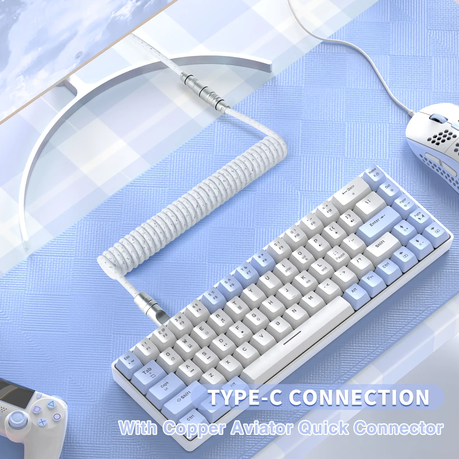 ATTACK SHARK C05 Coiled Cable - Image 4