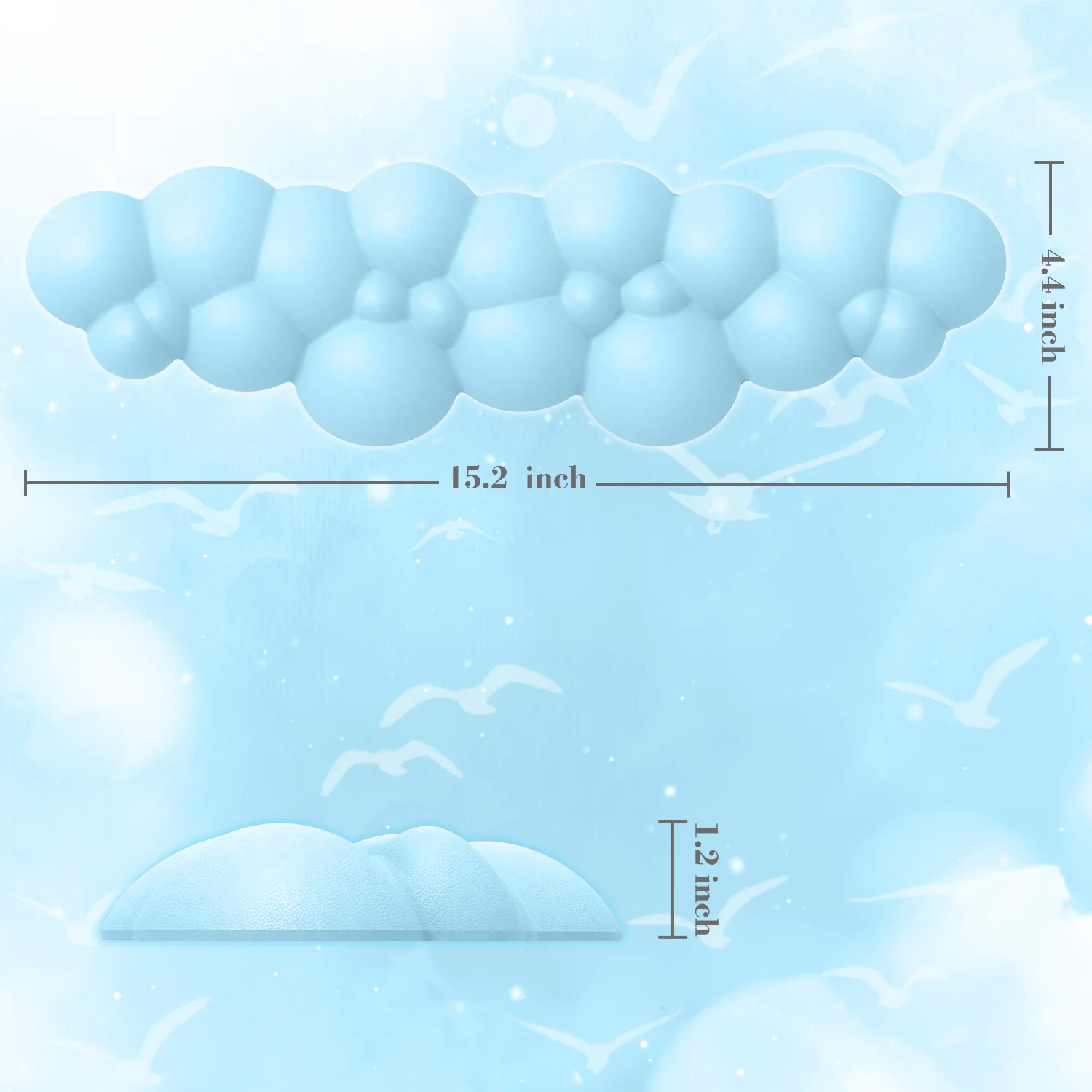 ATTACK SHARK Cloud Keyboard Wrist Rest - Image 56