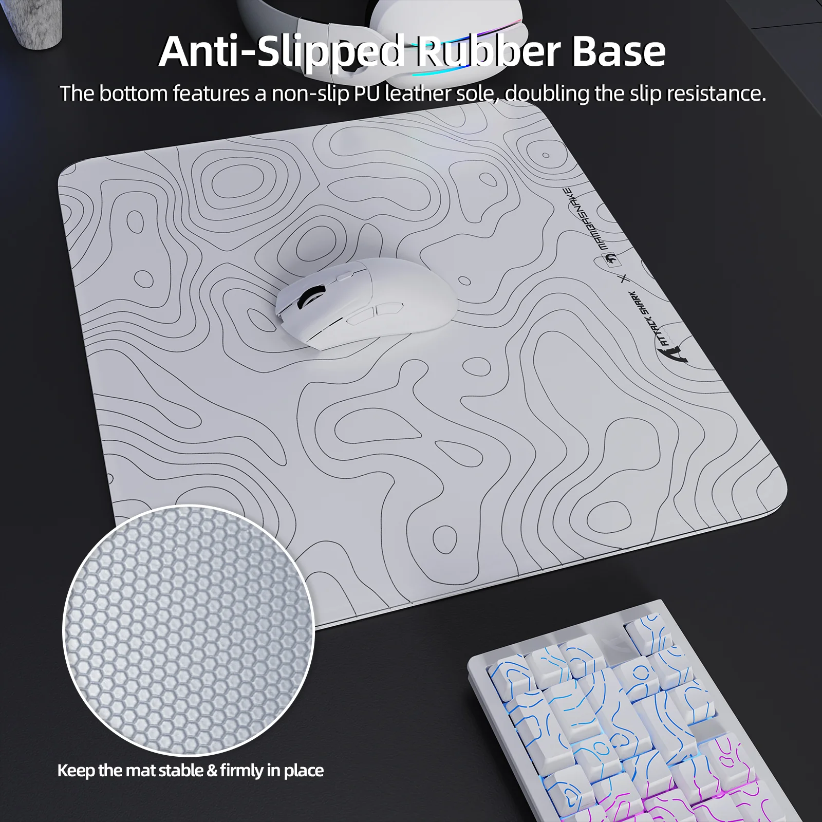 ATTACK SHARK CM05 Tempered Glass Gaming Mouse Pad - Image 13