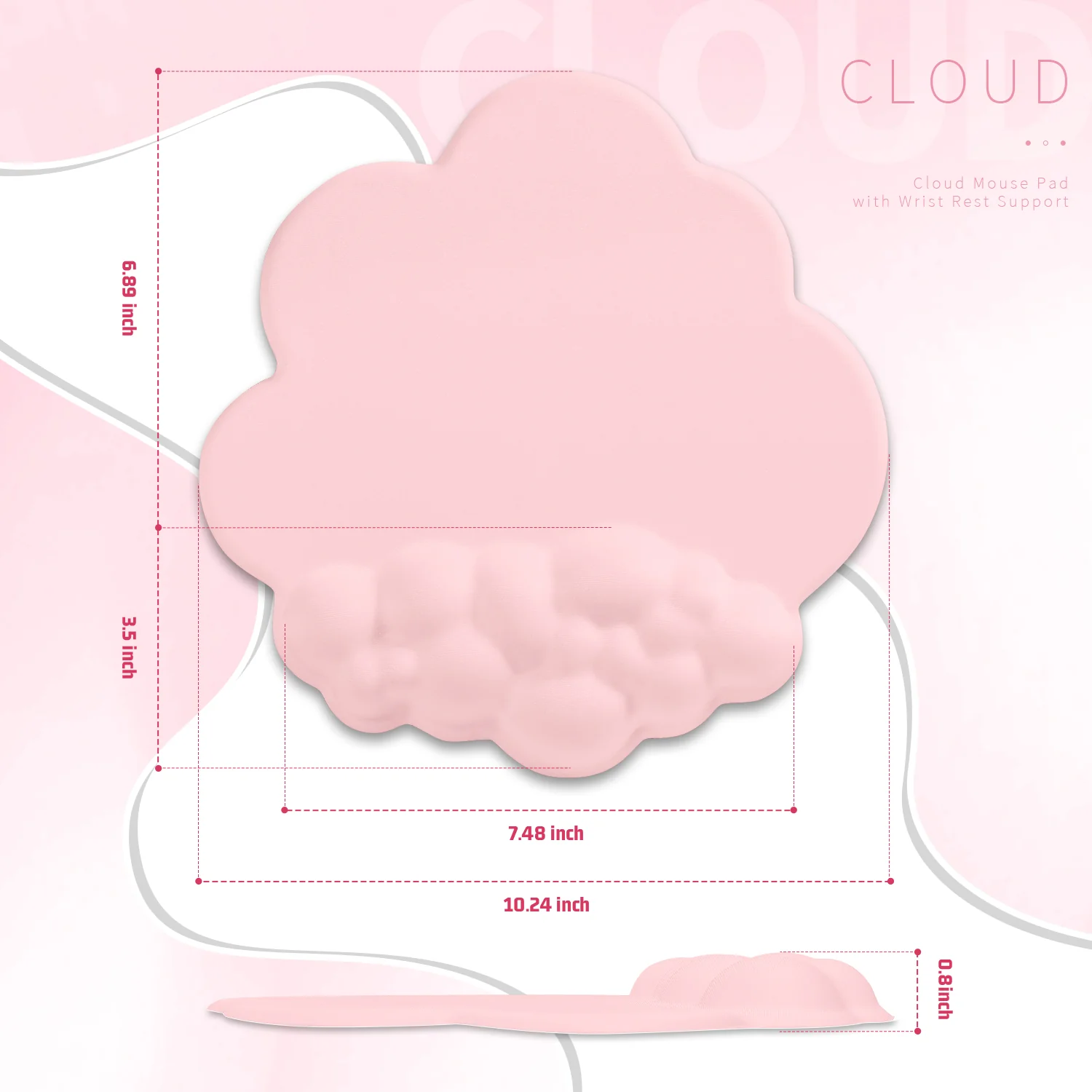 ATTACK SHARK Cloud Mouse Pad - Image 15