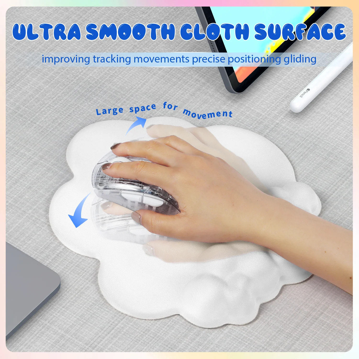ATTACK SHARK Cloud Mouse Pad - Image 4