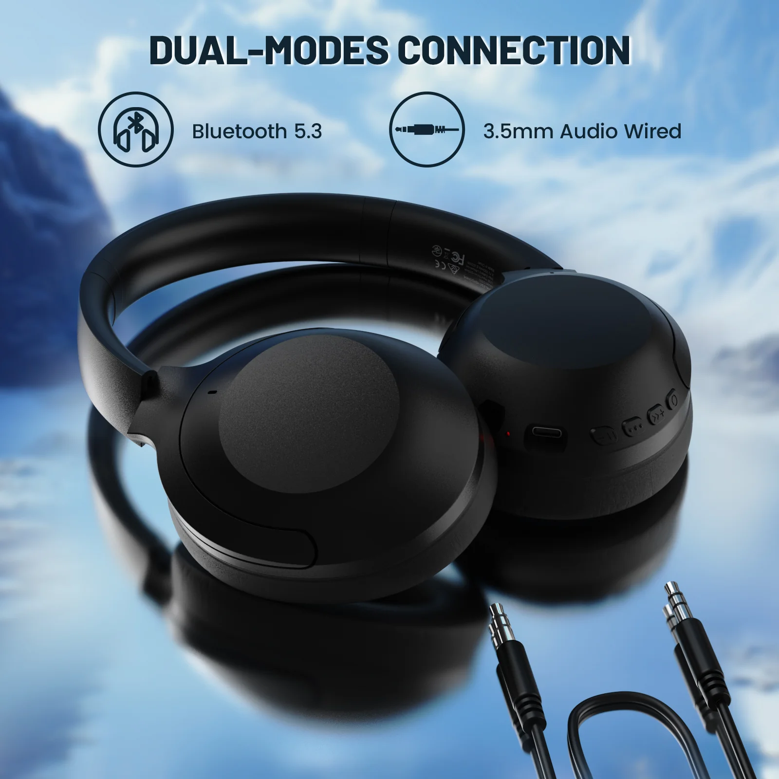 ATTACK SHARK G300 ANC Foldable Ultra-Light Dual-Mode Headphones - Image 3
