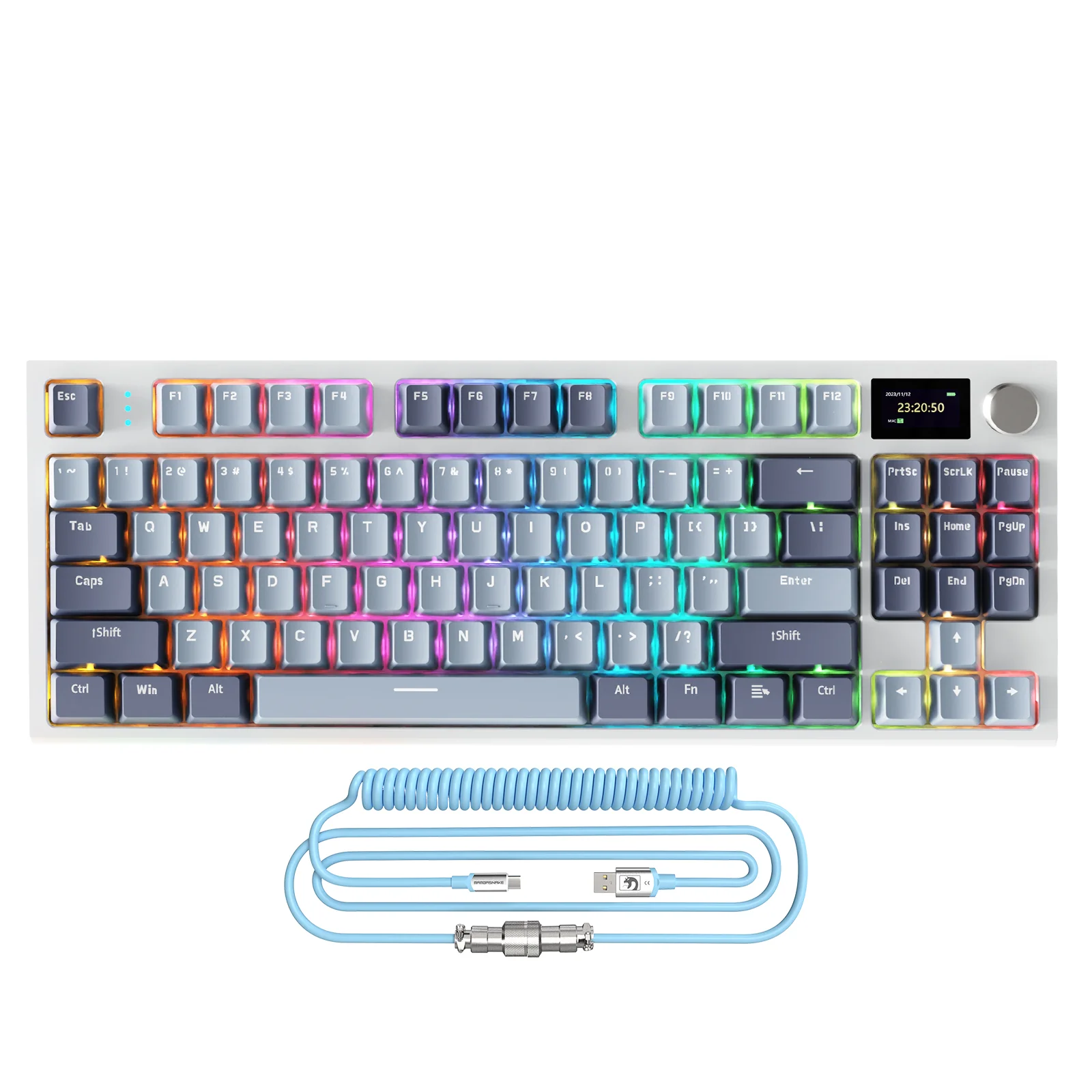 ATTACK SHARK K86 Wireless Mechanical Keyboard with Coiled Cable - Image 10