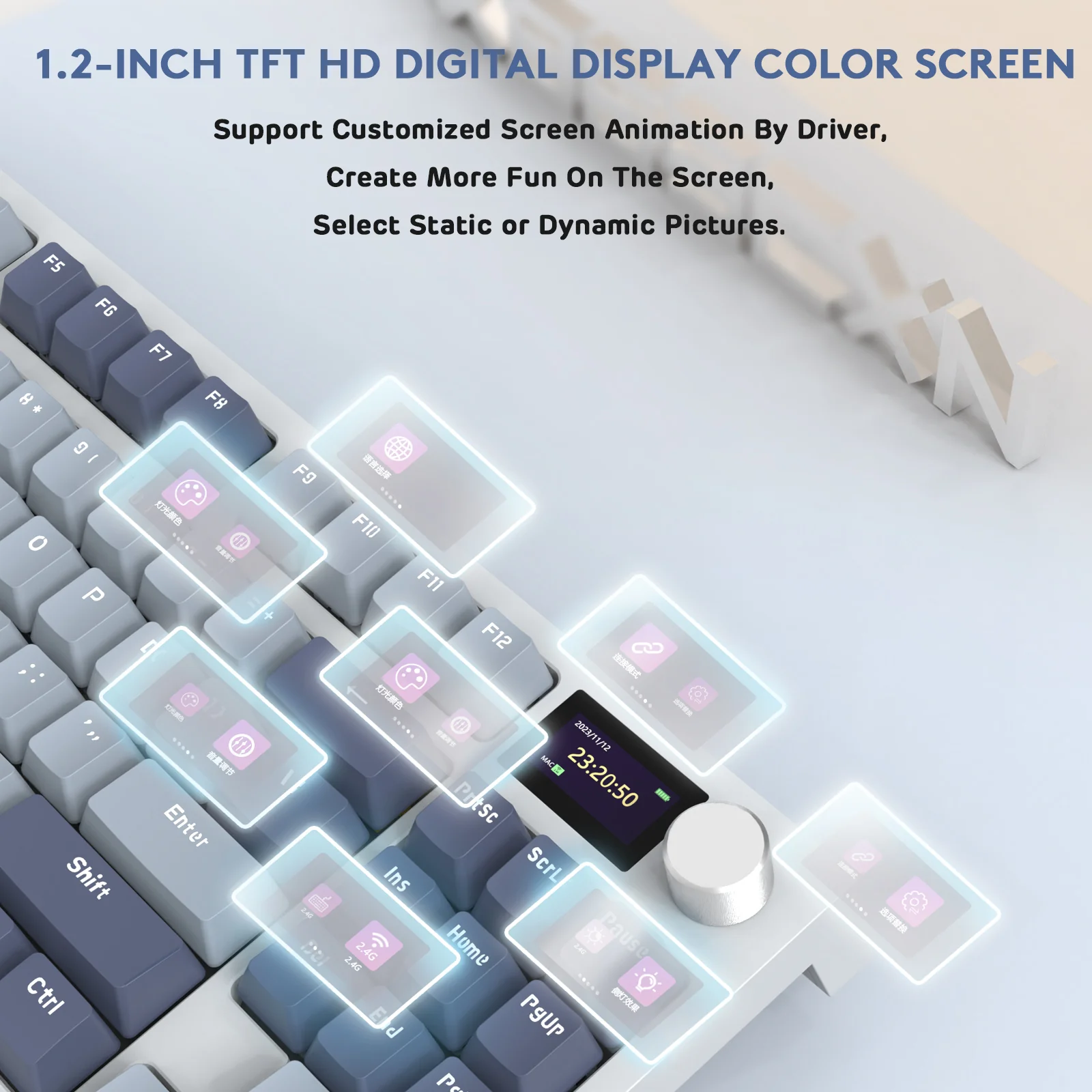 ATTACK SHARK K86 Wireless Mechanical Keyboard with Coiled Cable - Image 13