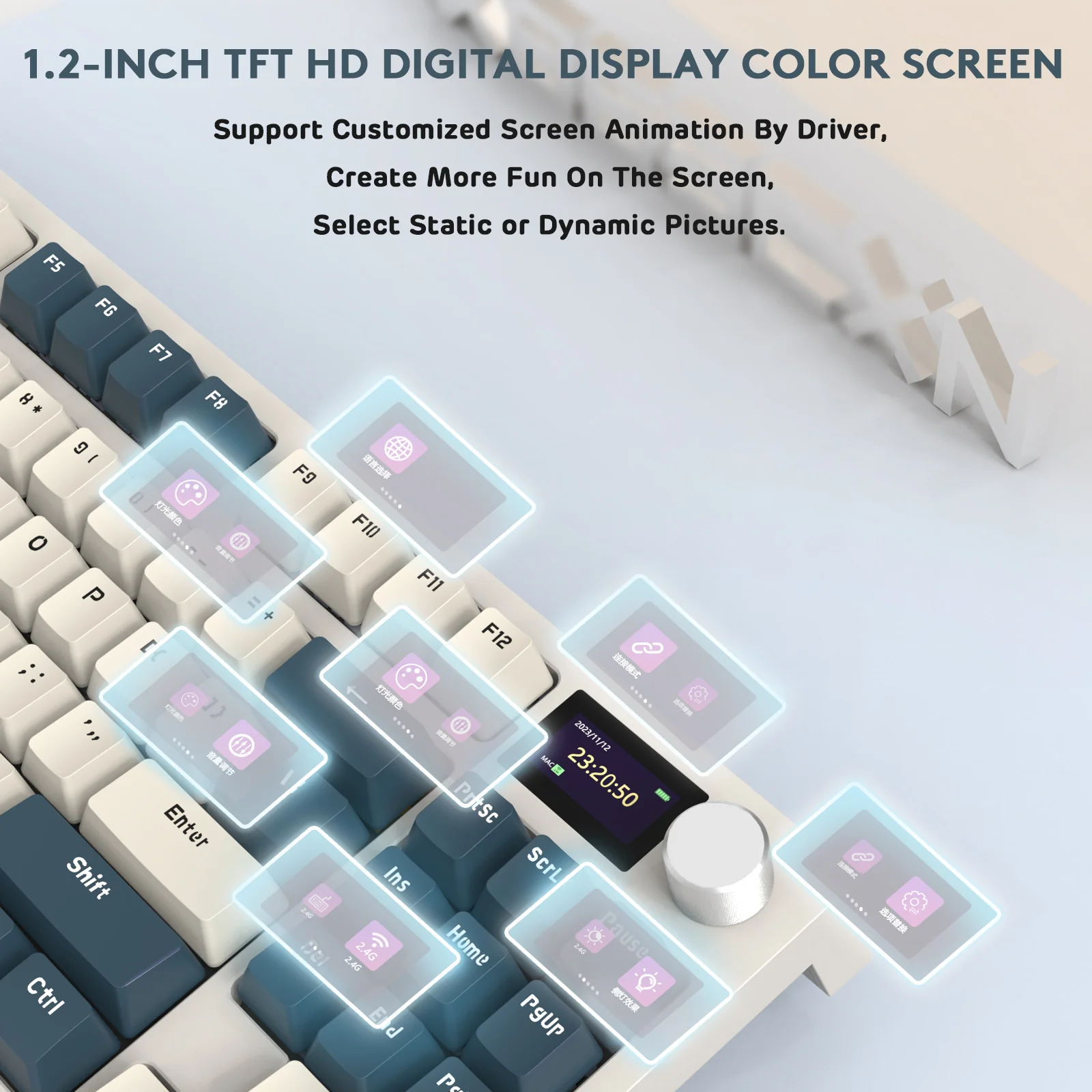 ATTACK SHARK K86 Wireless Mechanical Keyboard with Coiled Cable - Image 47