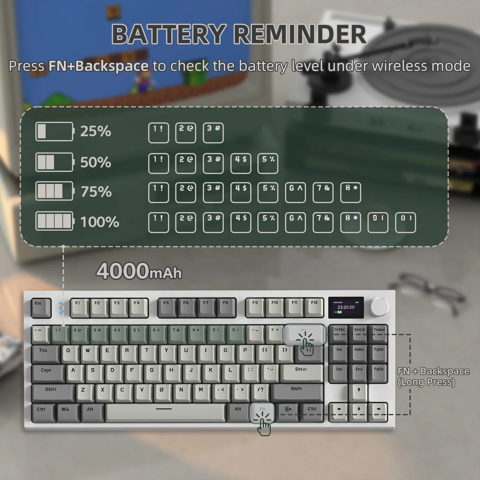 ATTACK SHARK K86 Wireless Mechanical Keyboard - Image 9
