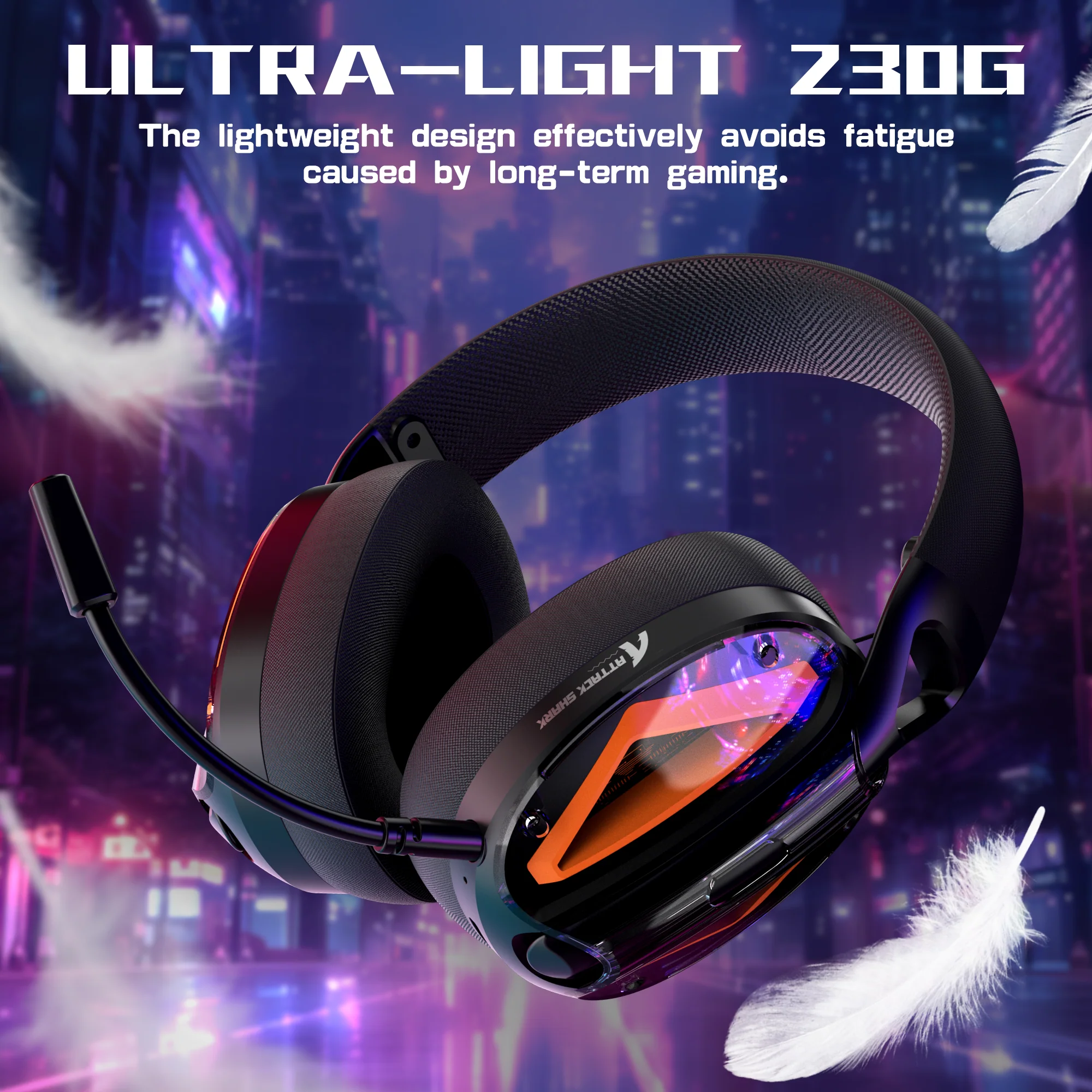 ATTACK SHARK L60 Ultra-Light Tri-Mode Gaming Headset - Image 4