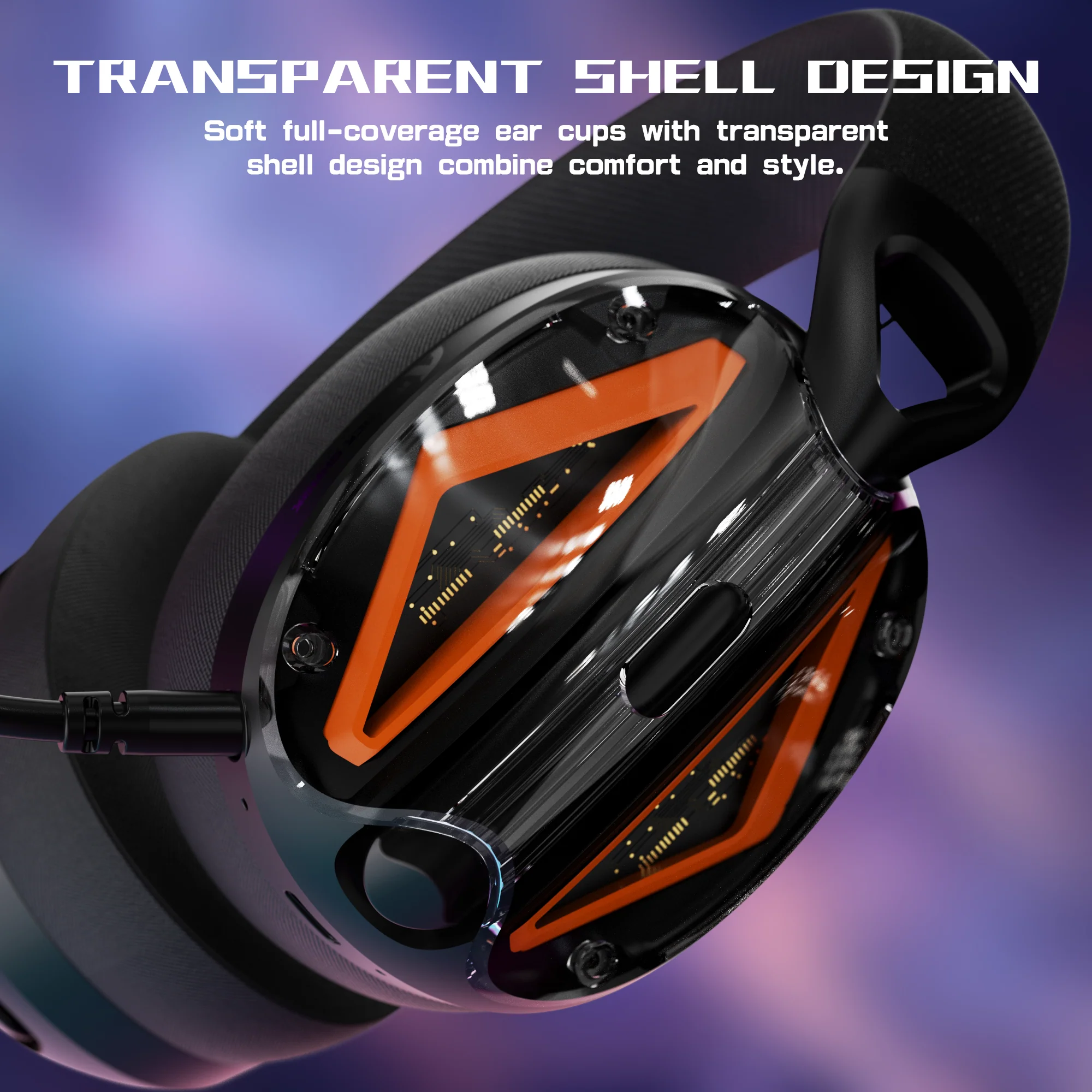 ATTACK SHARK L60 Ultra-Light Tri-Mode Gaming Headset - Image 6