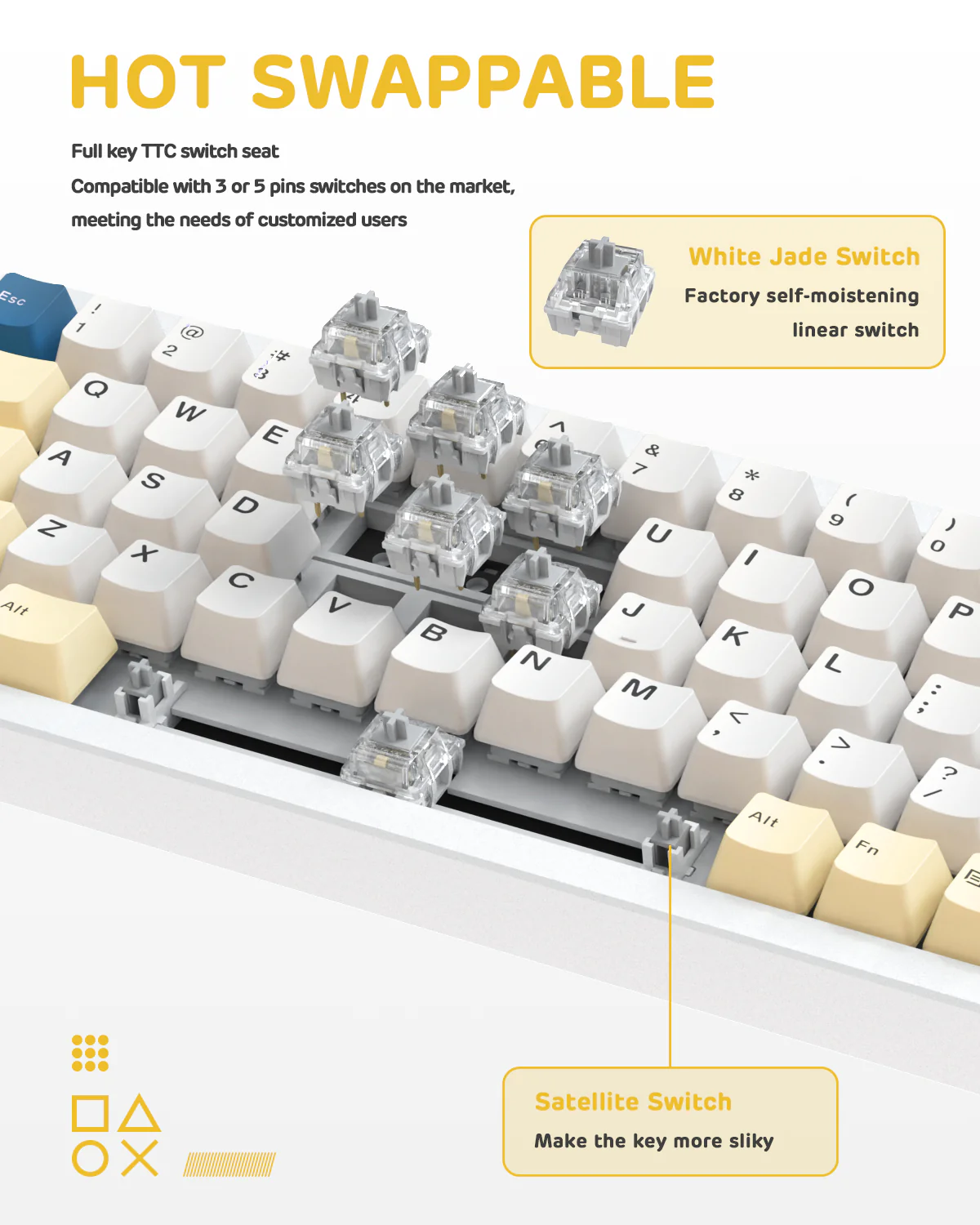 ATTACK SHARK x XINMENG M71 Knob CNC Aluminum Wireless Mechanical Keyboard - Image 4