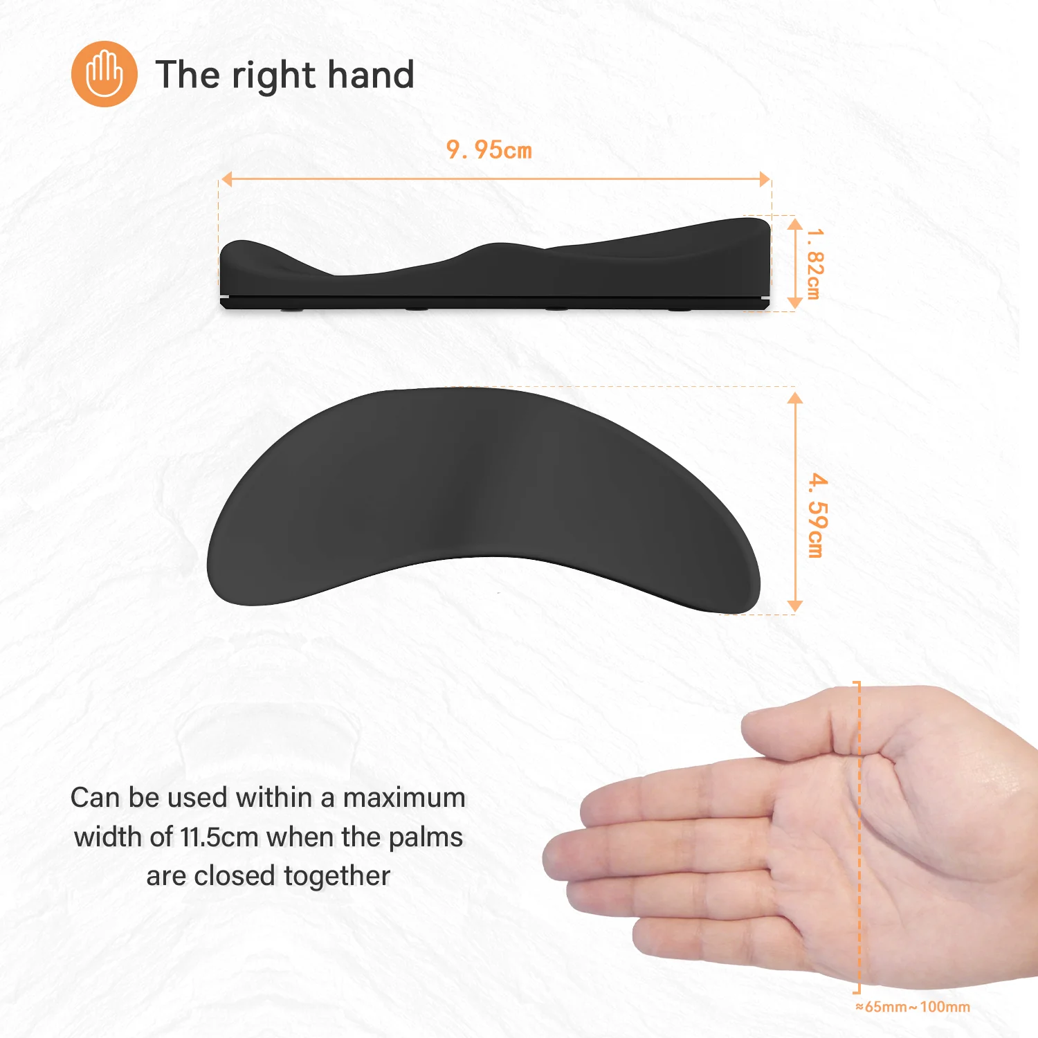 ATTACK SHARK Silicone Comfortable Mouse Wrist Rest - Image 7