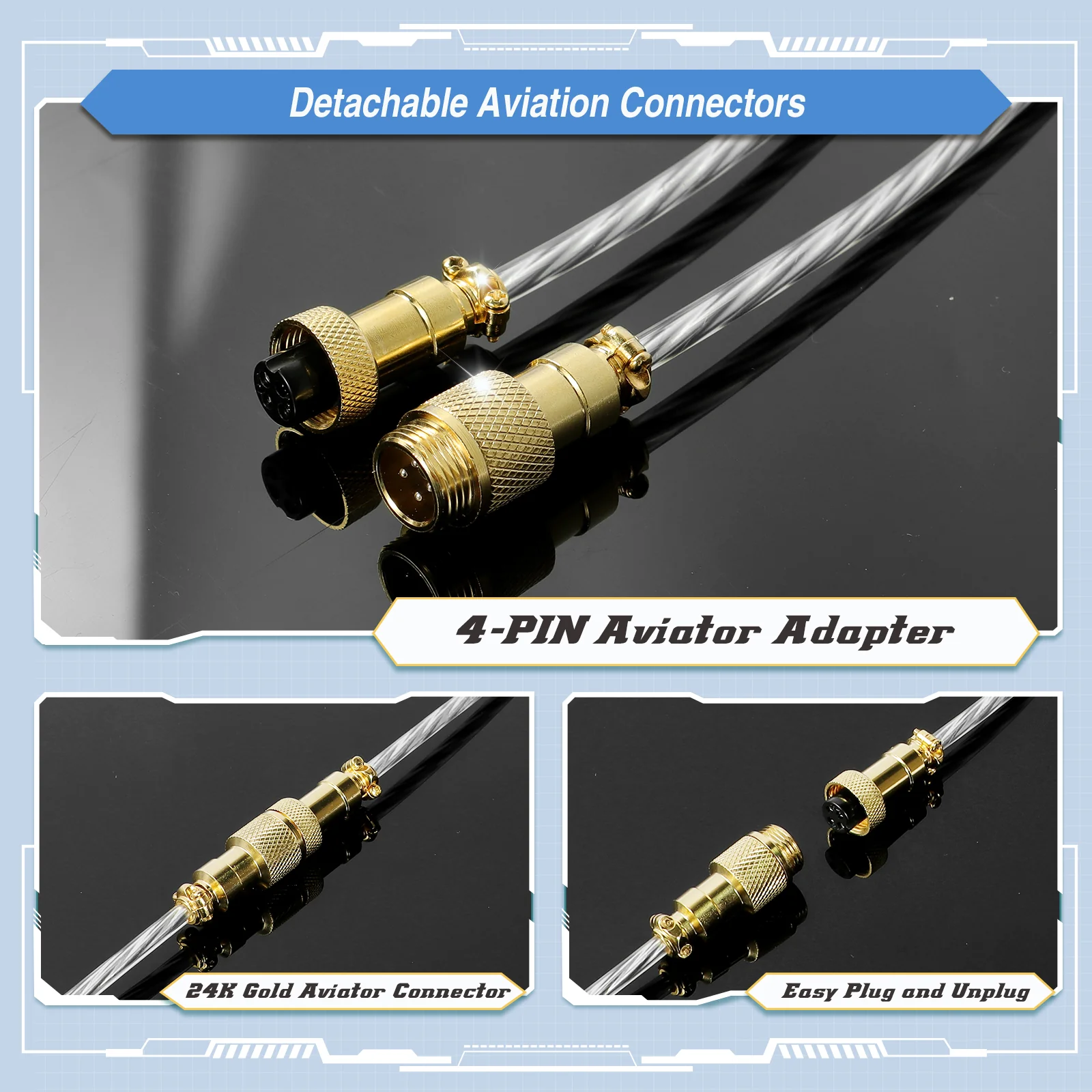 ATTACK SHARK x MAMBASNAKE C02 Coiled Cable - Image 5