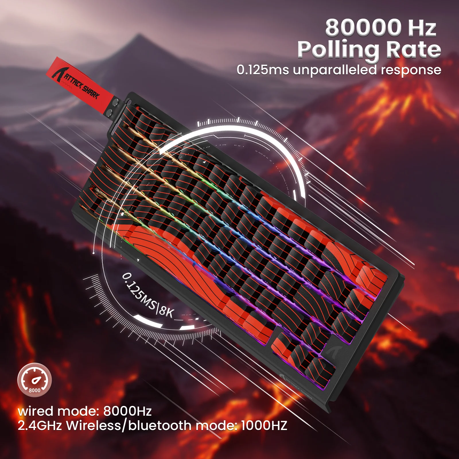ATTACK SHARK X68PRO HE Wireless Rapid Trigger Keyboard With Coiled Cable - Image 33