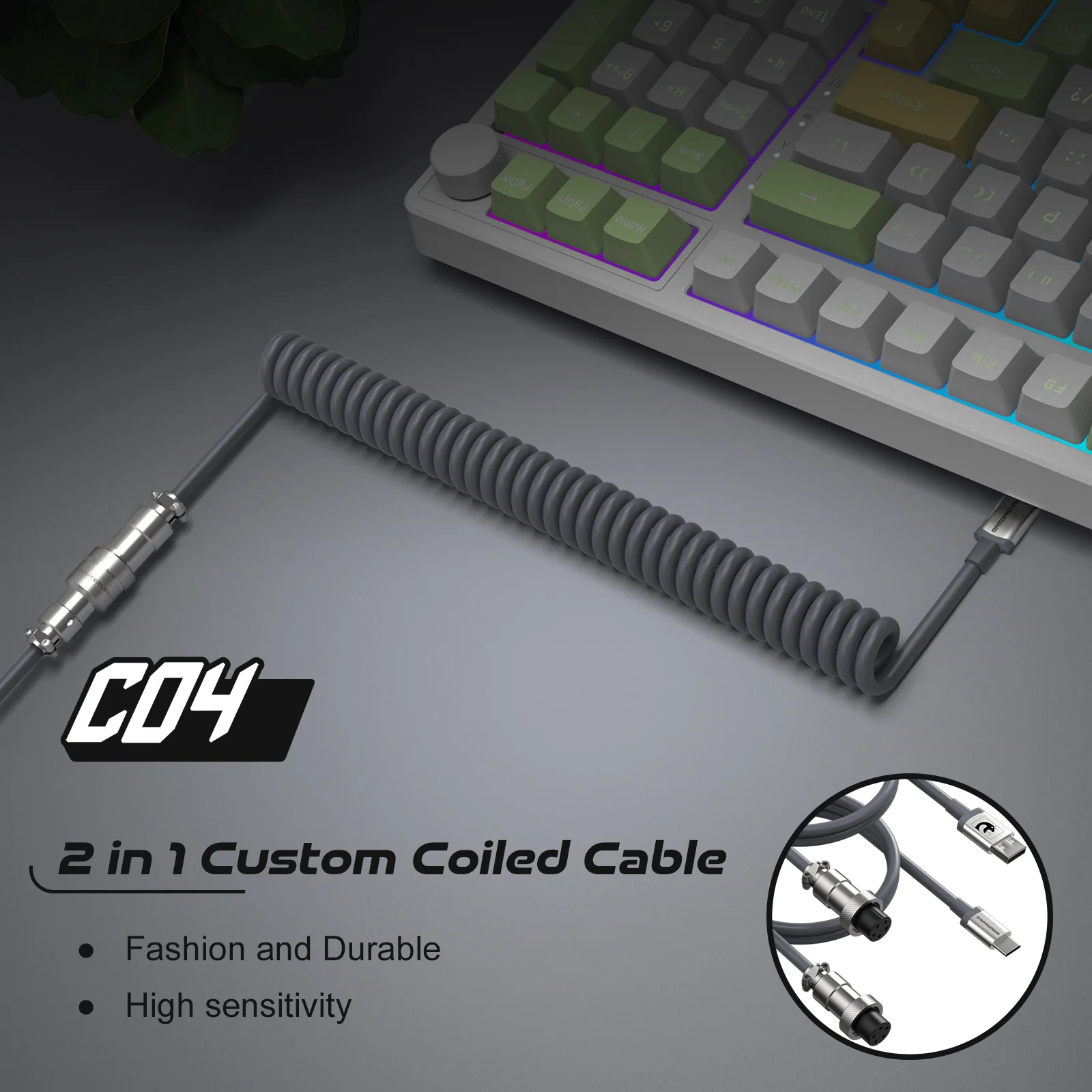 ATTACK SHARK C04 COILED CABLE - Image 11