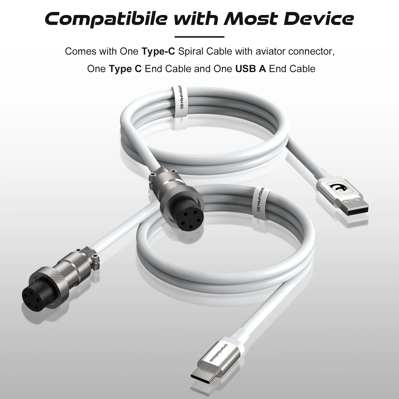 ATTACK SHARK C04 COILED CABLE - Image 3