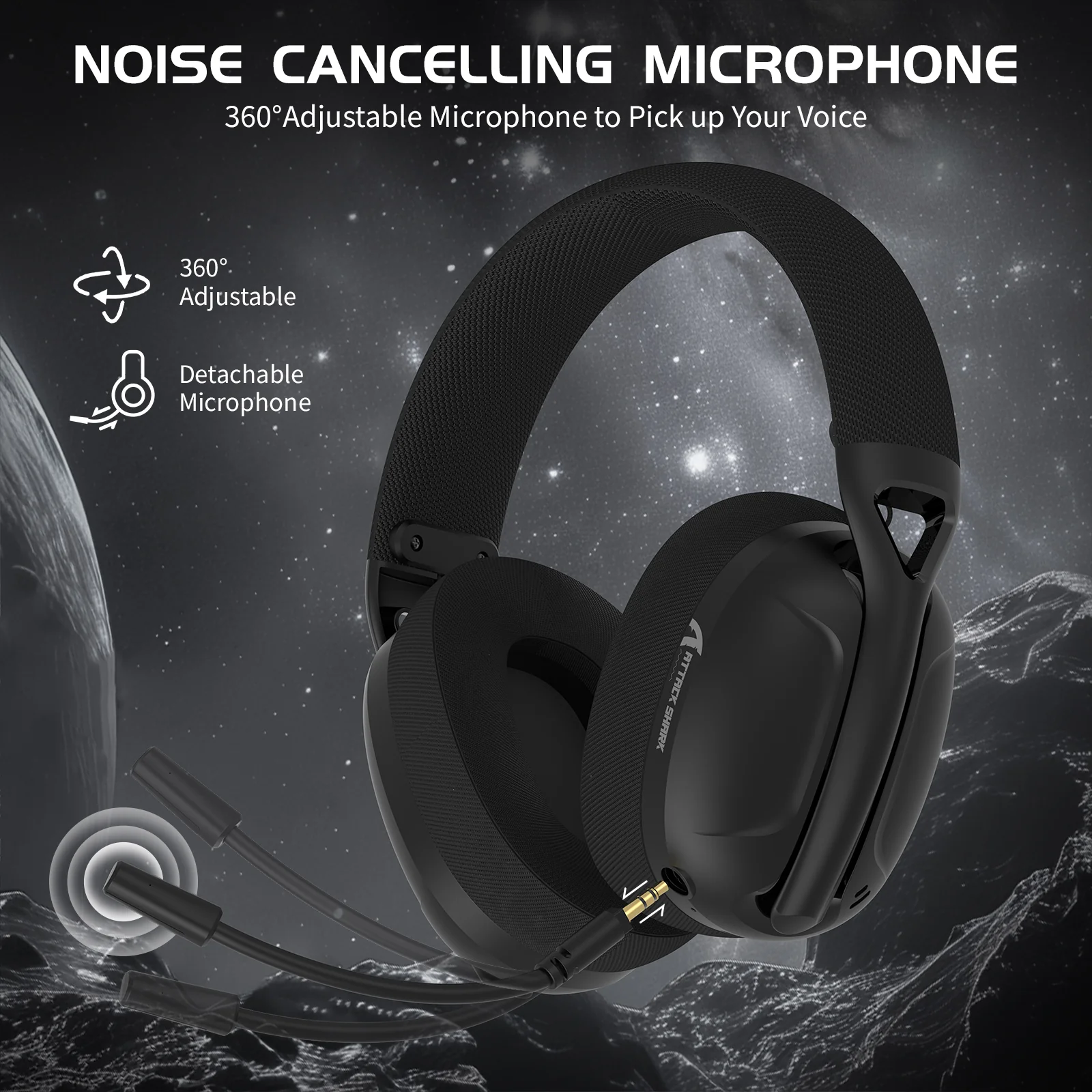 ATTACK SHARK L80 Ultra-Light Tri-Mode Gaming Headset - Image 16