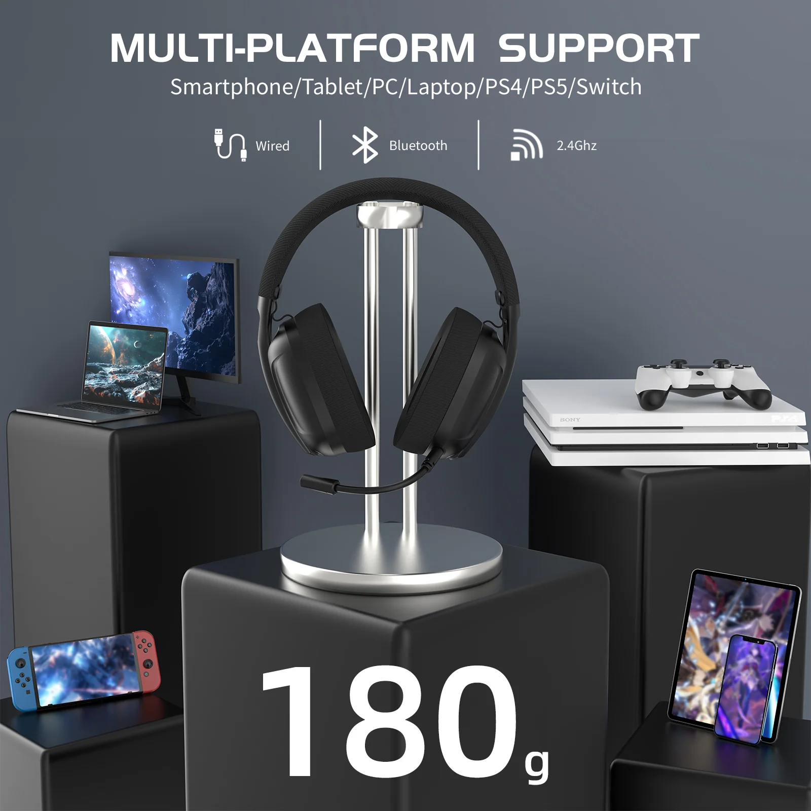 ATTACK SHARK L80 Ultra-Light Tri-Mode Gaming Headset - Image 18