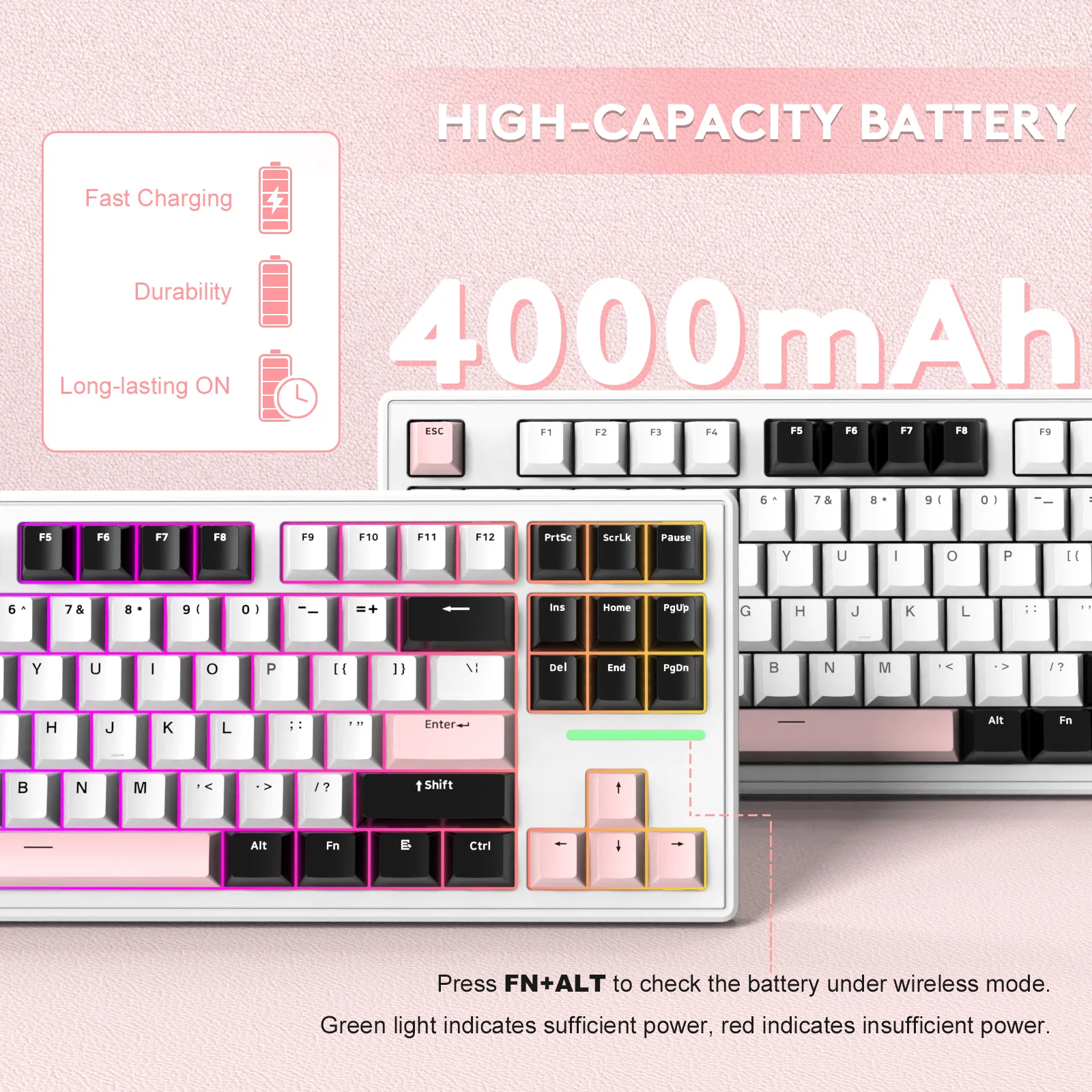 ATTACK SHARK M87 Wireless Mechanical Keyboard - Image 35