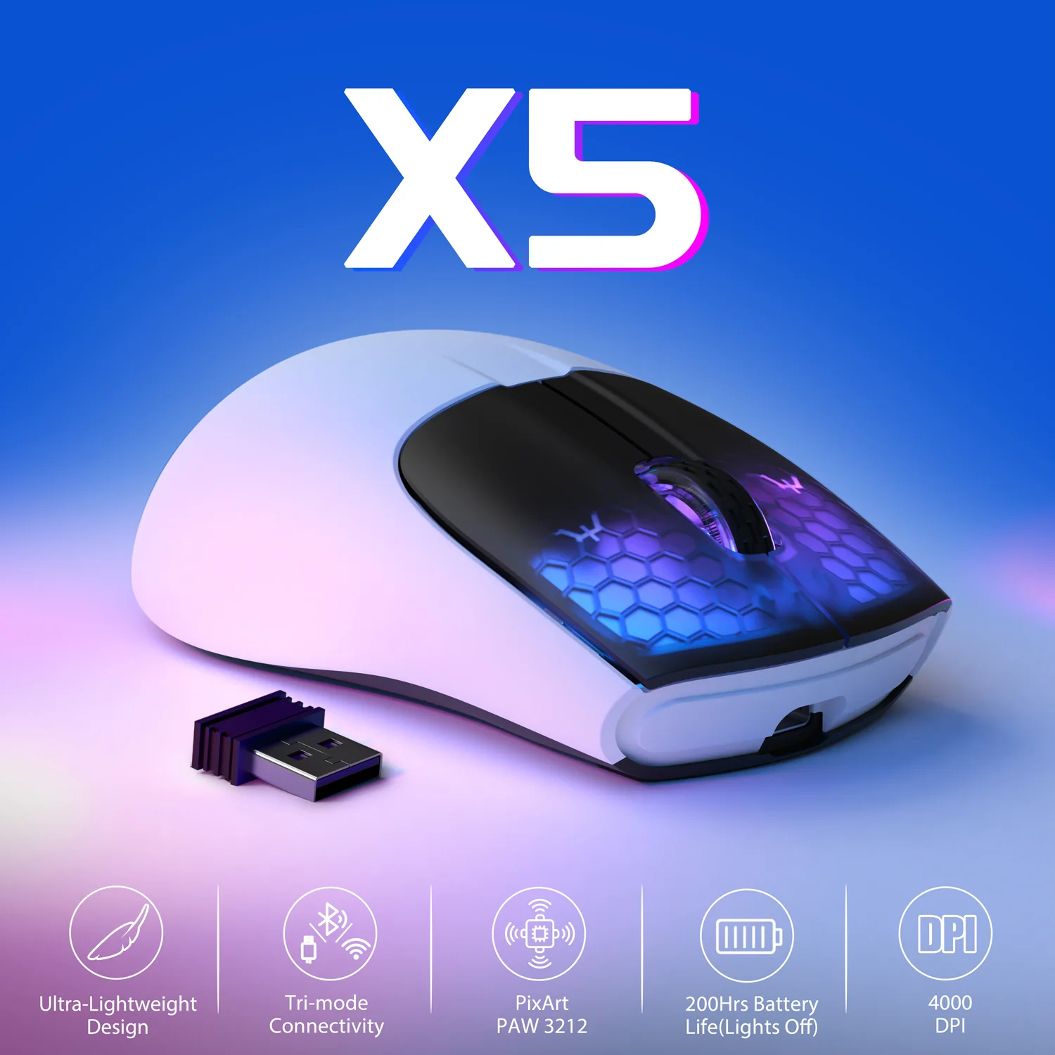 ATTACK SHARK X5 Wireless Gaming Mouse - Image 17