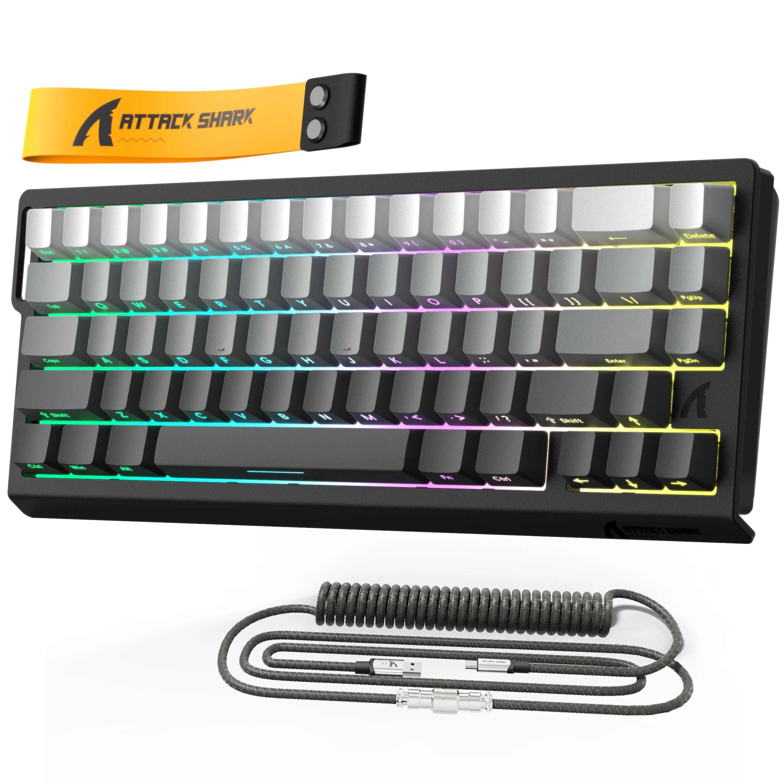 ATTACK SHARK X68 HE Rapid Trigger Keyboard Magnetic Switch with C01PRO Coiled Cable - Image 19