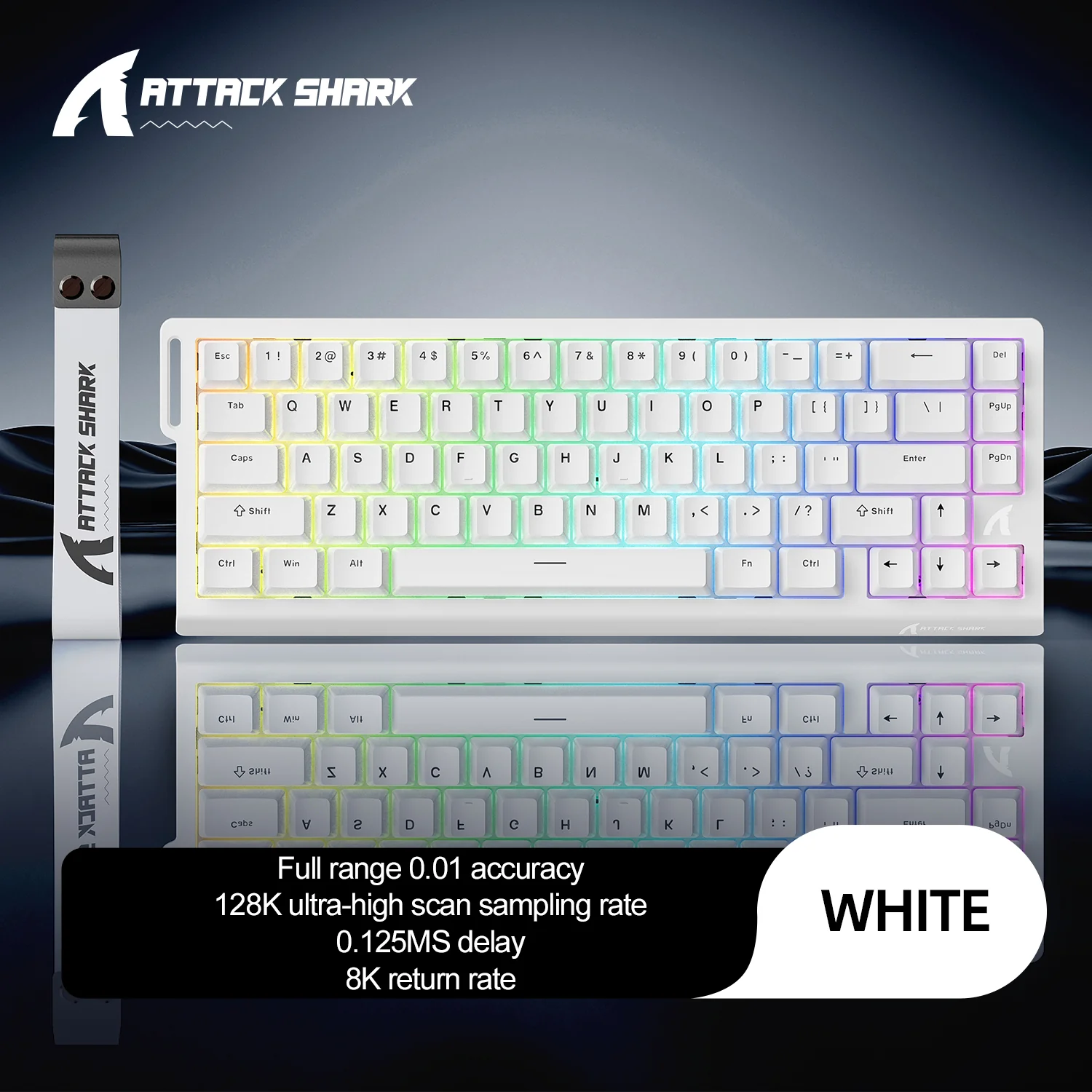 ATTACK SHARK X68 HE Rapid Trigger Keyboard Magnetic Switch with C01PRO Coiled Cable - Image 48
